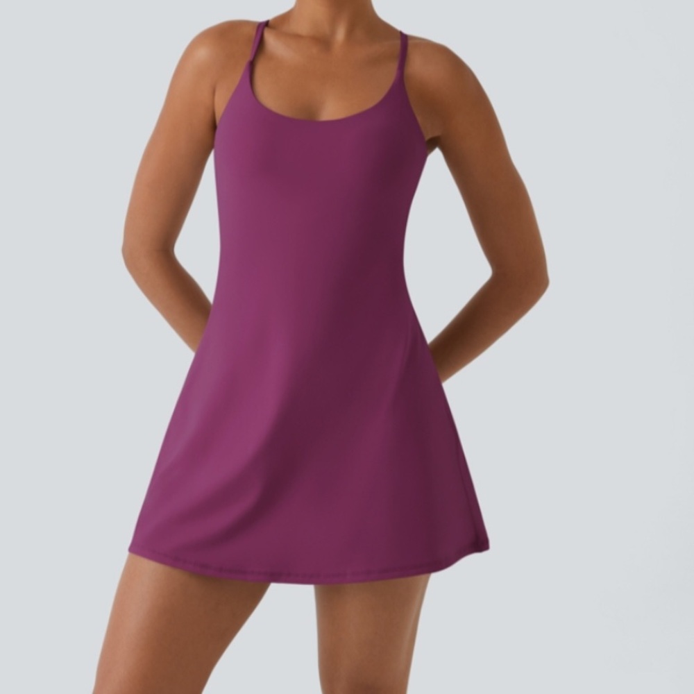 Halara Softly Zero Dress with built in Shorts NEW